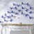 Jaamso Royals 'Dark Blue 3D Butterflies' Wall Sticker 1 Combo of 12 Piece (PVC Vinyl 13 cm x 15 cm  3D Stickers )