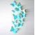 Jaamso Royals 'light Blue 3D Butterflies' Wall Sticker 1 Combo of 12 Piece (PVC Vinyl 13 cm x 15 cm  3D Stickers )