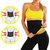 Dealsnbuy Black & Yellow  Shapewear (Bodysuit) Complete Set (Vest-Pant-Belt)