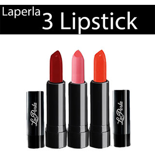 Laperla Multicolored Lipsticks (Set of 3)