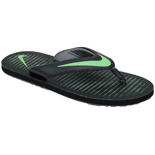 nike green flip flops