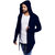 Pause Navy Hooded Cardigan T-Shirt For Men