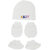 Neska Moda Baby White Mittens Booties with Cap Set 3 Pcs Combo 0 To 6 Months
