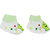 Neska Moda Baby Green Mittens Booties with Cap Set 3 Pcs Combo 0 To 6 Months