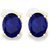 Vinayak 18 k Gold Plated Stud Earring (Blue onyx)79
