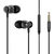 Ambrane EP-1100 In-Ear Extra Bass Headphones with Mic (Black)