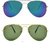 Code Yellow Multicolour Uv Protected Unisex Sunglasses Pack Of 2 