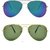 Code Yellow Multicolour Uv Protected Unisex Sunglasses Pack Of 2 