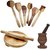 Shilpi Wooden Cooking Spoon Set +Chakla  Belan + Wooden Masher (Pack Of 10)