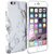 iPhone 6 Plus Case, Rosette Hard Case Print Crystal for iPhone 6 (5.5 inch Display) - White Marble Pattern Slim Fit