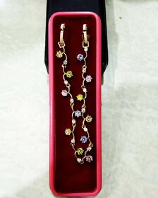 multi color diamond stone bracelet for girls and women