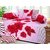 craftwell red flowers on pink cotton diwan set 8 pcs