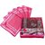 DIMONSIV Plain pack of six saree salwar cloths cover keep 2 saree storage organizers cases  (Pink)