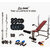 Protoner Weight Lifting Package 88 Kgs + 5' Straight+ 3' Curl Rod + Lifeline 5 In1 Bench + P.Bar