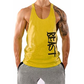 The Blazze Men's Beast Tank Tops Muscle Gym Bodybuilding Vest Fitness Workout Train Stringers