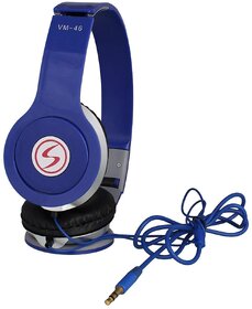 Signature VM-46 Stereo Bass Solo Headphones For All Smartphones (Blue)