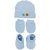 Neska Moda Baby Blue Mittens Booties with Cap Set 3 Pcs Combo 0 To 6 Months
