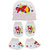 Neska Moda Baby Red Mittens Booties with Cap Set 3 Pcs Combo 0 To 6 Months