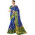 Ashika Banarasi Tussar Silk Dark Blue Saree for women With Blouse Piece