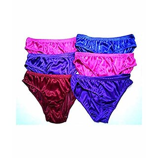 Women Lycra Multicolor Panty (Pack of 6)