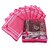 ADWITIYA - Set of 9 Pcs Bow Design 2 inch Nonwoven Saree Salwar Suit Shirt Jeans Bedsheet Garment Cloth Cover Case -Pink