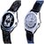 Hukum Ka Akka With Smile Silver Black SCK Combo Gallery Wrist Watch