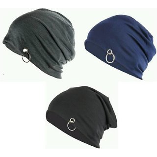 Buy NEW Men Beanie Baggy Slouchy cap hat with Ring thin winter