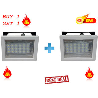 Sahu 666 Rechargeable 18 LED SQR white Emergency Lights.(Buy 1 Get 1 Free).with 2 charger