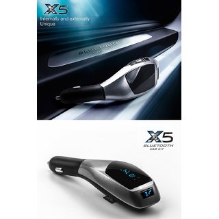 Cos theta X5 Car Bluetooth 3.0 Adapter Kit Music Receiver Fm Transmitter Handsfree