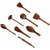 Shilpi Wooden Cooking and Serving Spoons and kitchen Tools,Set of 8