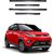 Trigcars Mahindra Kuv 100 Car Side Beading Black With Chrome Line + Free Gift Bluetooth 250/