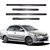 Trigcars Toyota Etios Old Car Side Beading Black With Chrome Line + Free Gift Bluetooth 250/
