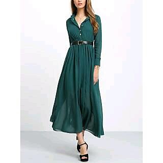 long dress with collar