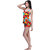 Spherical Designed Bright Multi Colors One Piece Swim Suit