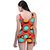 Spherical Designed Bright Multi Colors One Piece Swim Suit