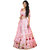 F Plus Fashion Flower Embroidered Pink Color Women's Wedding Wear Lehenga Choli(FPPinkLC)