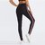 Code Yellow Women's Red and White Narrow Side Stripes Stretchable Fitness Leggings Yoga Gym Wear