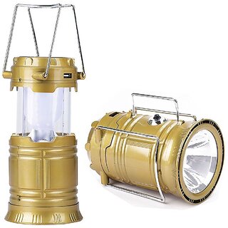 3 in 1 6 + 1 LED Solar Emergency Light Lantern + USB Mobile Charging +Torch point, 2 Power Source Solar, Lithiu