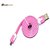 Basitronics Flat Small Micro USB Charging and Data cable for android 3 feet 0.9 Meters Dark Pink