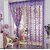 z decor beautiful polyester curtain set of 1 (purple heart)