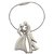 Romantic Happiness Couple Silver Key ring, couple key chain Key Chain