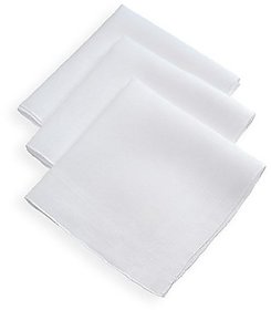 pure cotton White gents Premium Hankerchiefs - 12Pc