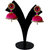 Handmade Silk Thread Pink Dangler Jhumka Earrings Model 4