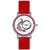Code Yellow Women's Red Peacock Round Dial Analog Watch with 6 Months Warranty