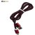 Basitronics Round Net lightning to USB Charging and Data cable 3 feet 0.9 Meters Maroon