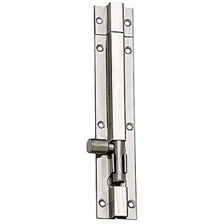 MH Stainless Steel Plain Tower Bolt 6 Inches Silver