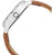 Golden Bell Men'S Brown  Black Round Genuine Leather Strap Wrist Watch (379Gb)