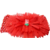 Proplady Floral Cutwork Teddy Baby Girl  Head Band (Pack of 1, Red)