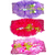 Proplady Floral Design Cutwork Baby Girl  Head Band Combo (Pack of 3- Pink,Purple)
