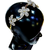 Proplady Shimmery Gold Silver Flower Style Partywear Hair Band for Girls & Women